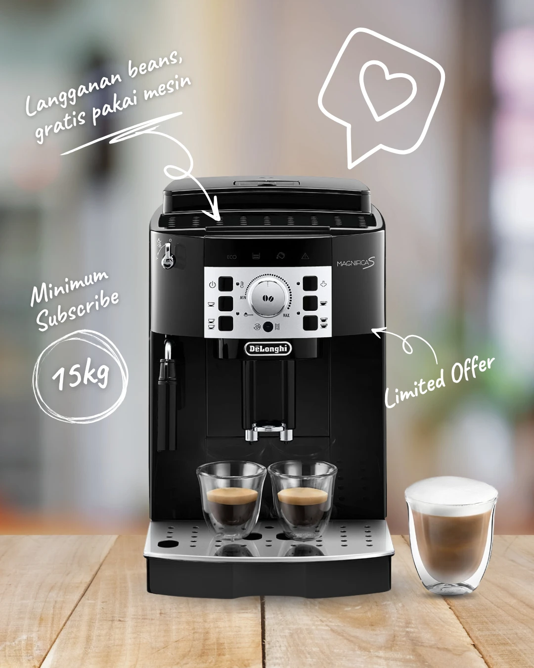 Subscribe Beans Gratis Pakai Mesin